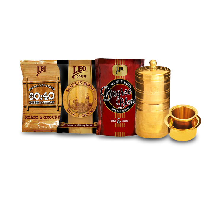 Chicory Filter Coffee With Equipment Combo Leo Coffee
