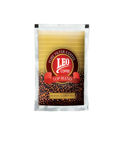 A pack of Leo coffee's Top blend filter coffee